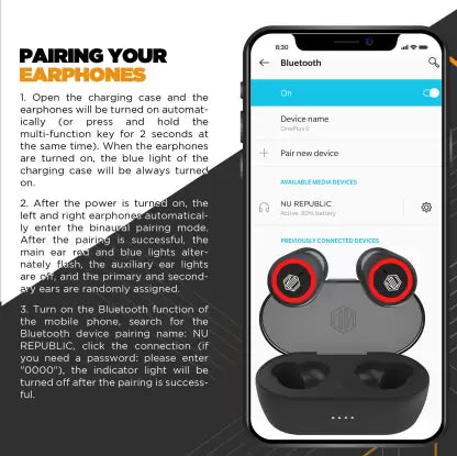 Nu Republic Starbuds 4 Bluetooth Headset (Black, True Wireless) Nu Republic Starbuds 4 Bluetooth Headset (Black, True Wireless)